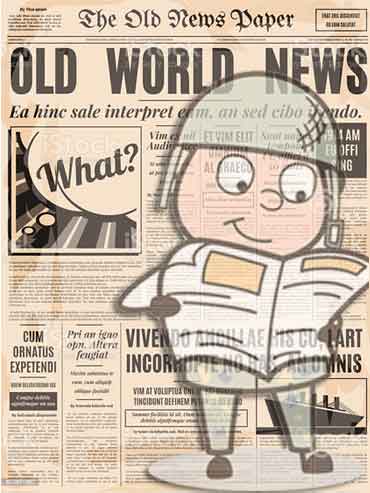 Old World News cartoon